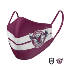 Load image into Gallery viewer, Manly Sea Eagles Face Mask - The Mask Life. Face Masks