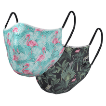 Load image into Gallery viewer, The Wild Flamingo - Reversible Face Mask - The Mask Life.