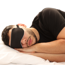 Load image into Gallery viewer, The Black Sleep Mask - The Mask Life. 
