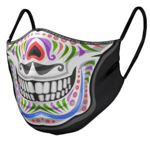 PRE ORDER - The Multi Skull - Reversible Face Mask - The Mask Life.  Face Masks