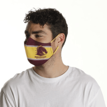 Load image into Gallery viewer, Brisbane Broncos Face Mask - The Mask Life. 
