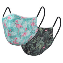 Load image into Gallery viewer, The Wild Flamingo - Reversible Face Mask - The Mask Life. 

